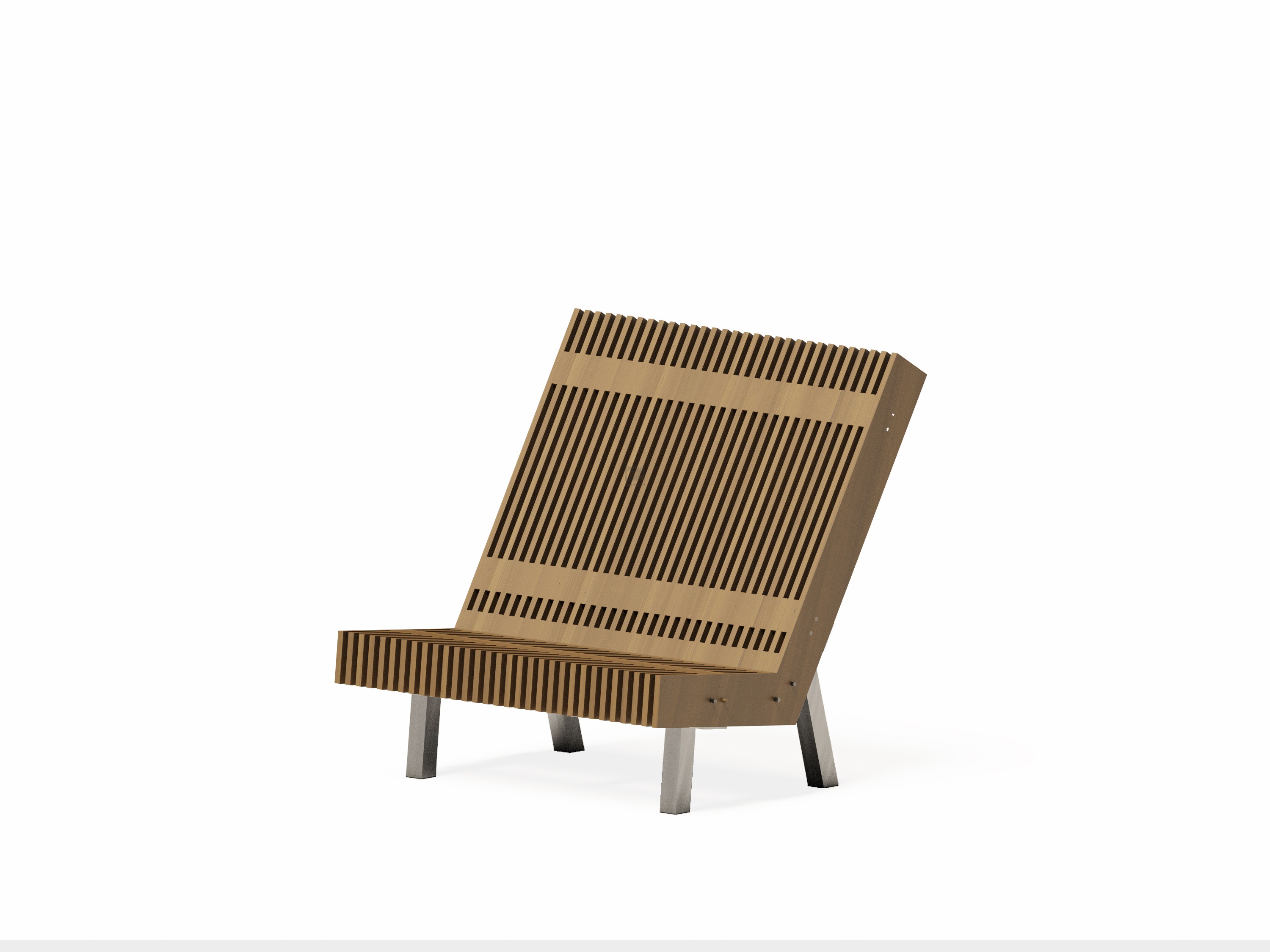 Шезлонг с высокой спинкой Ш-05