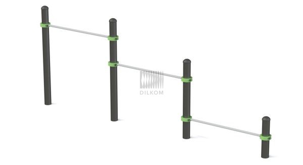 Турник тройной