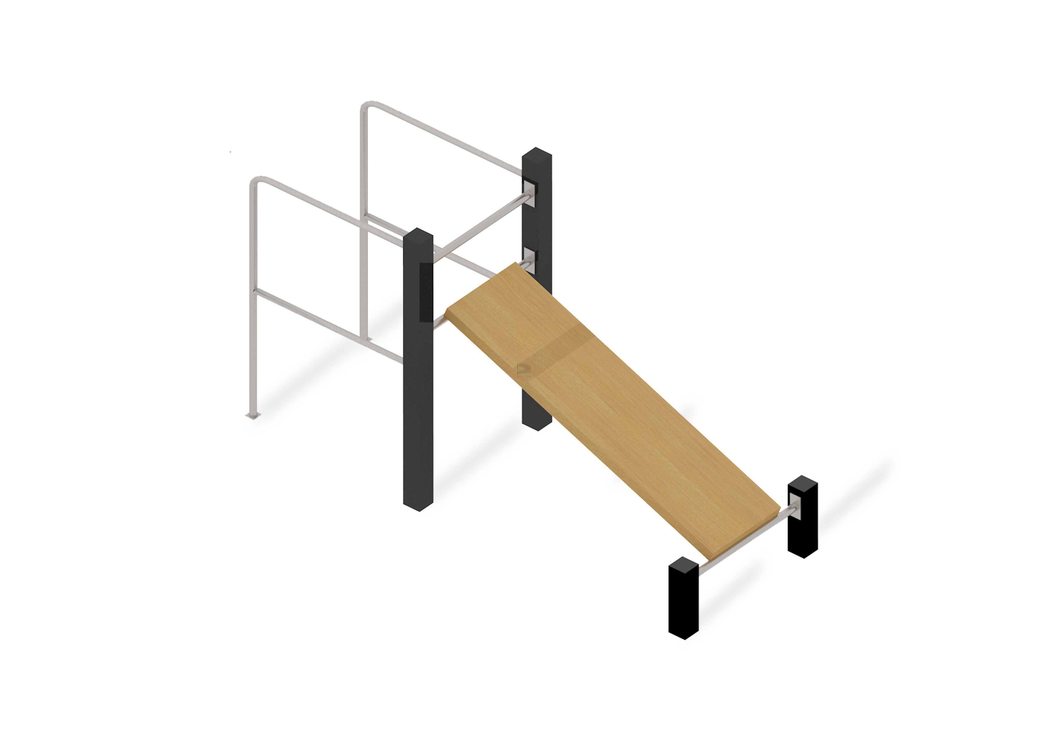 Лавка для пресса с брусьями ВК-22-Л