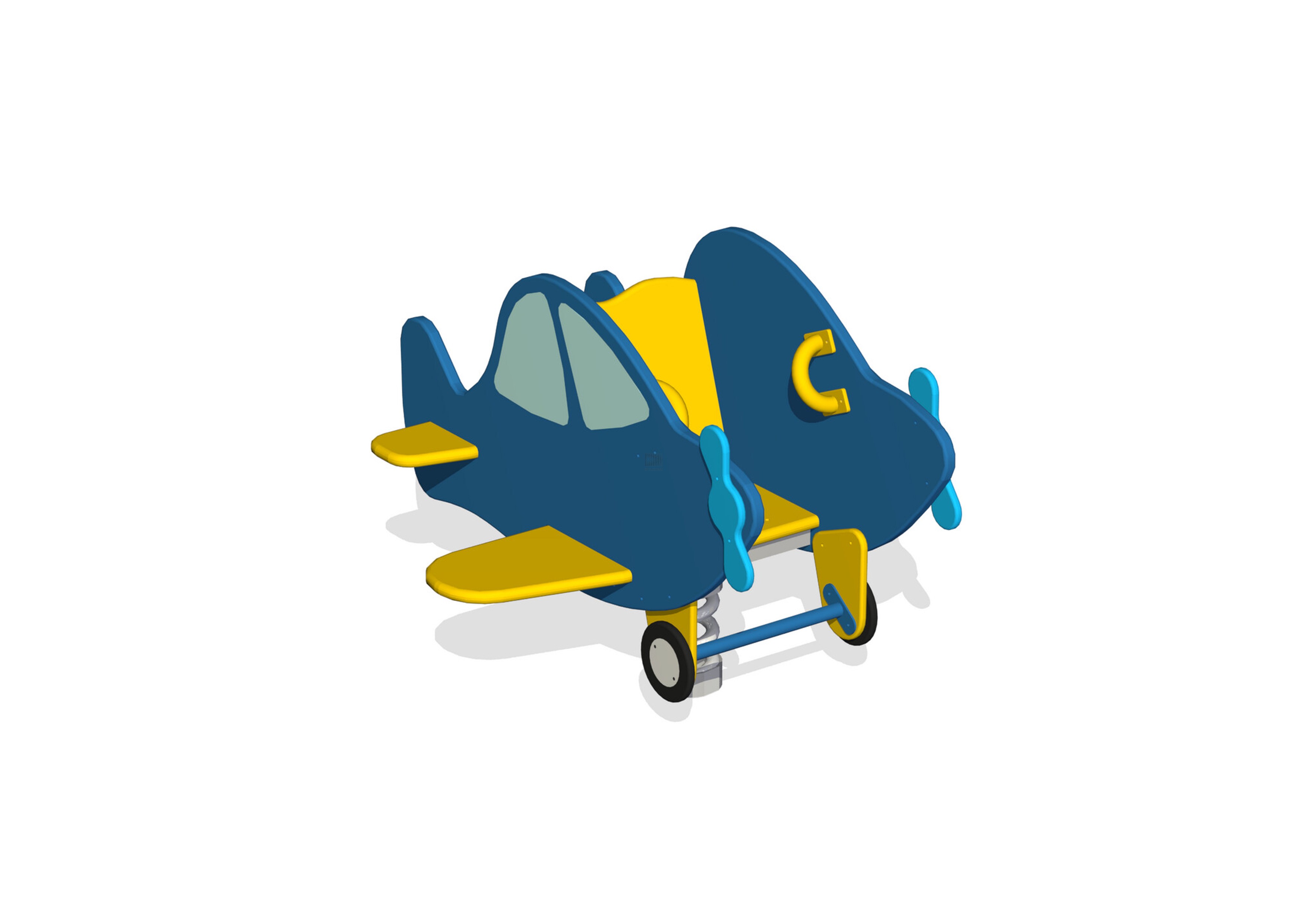 Качалка на пружине "Вертолет"