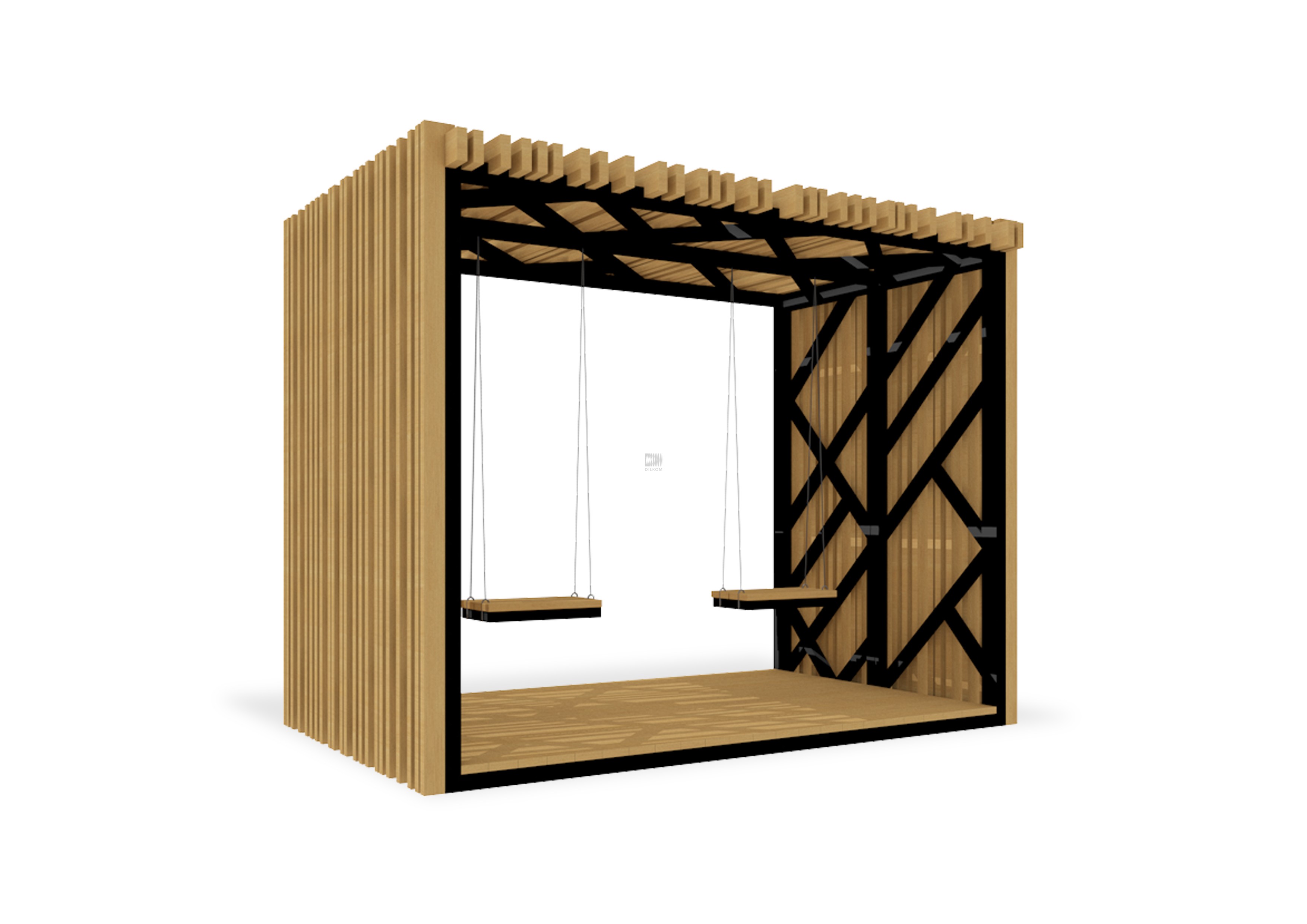 Качели парковые К-01