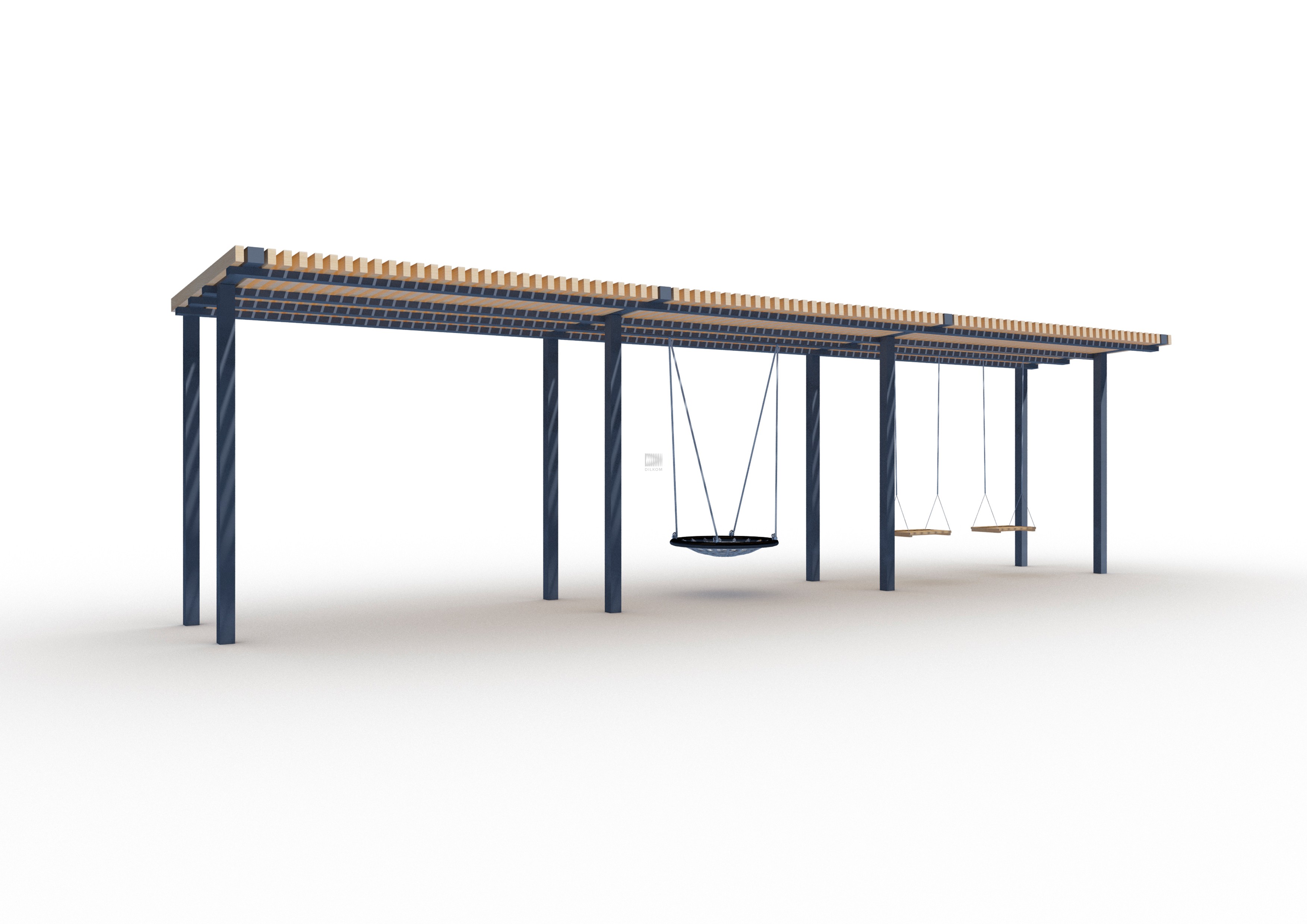 Качели парковые К-06